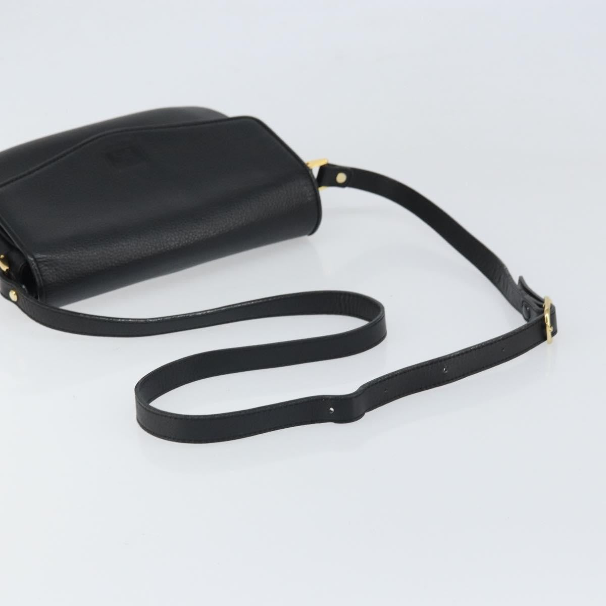 Burberry Flap Shoulder Bag Leather, BLACK, LEATHER, Shoulder bag