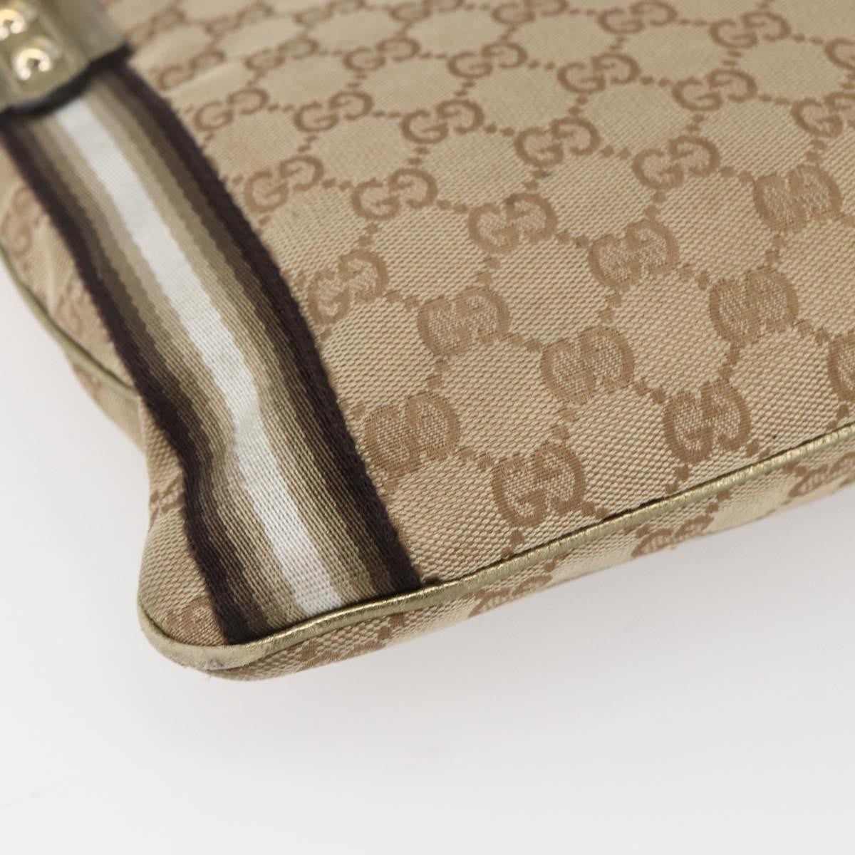 Gucci Jolicoeur Messenger Bag GG Canvas, BEIGE, CANVAS, Shoulder bag