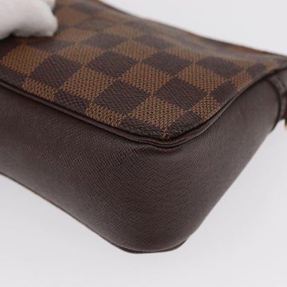 Louis Vuitton Trousse Make Up Bag Damier, BROWN, CANVAS, Clutche & pouche
