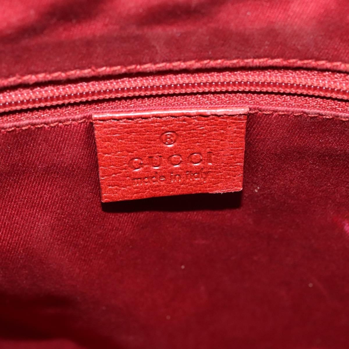Gucci Vintage Open Tote GG Canvas, Red, Canvas, Tote Bag