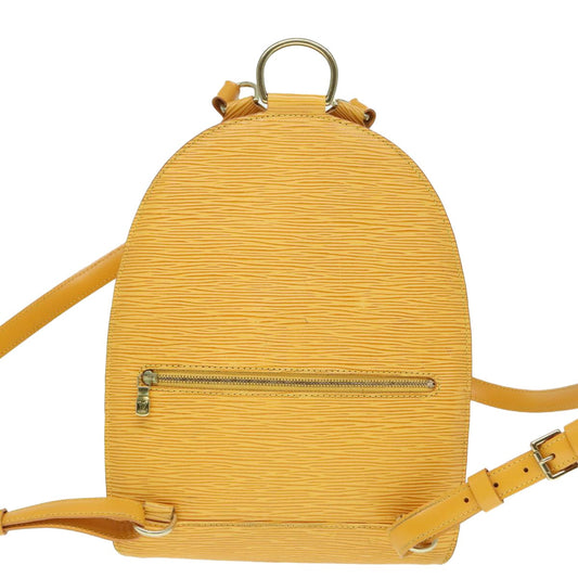 Louis Vuitton Mabillon Backpack Epi Leather, Yellow, Leather, Backpack