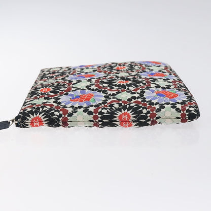 Chanel Dubai O Case Clutch Quilted Printed Nylon, MULTICOLOUR, NYLON, Clutche & pouche