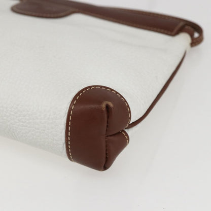 Gucci Vintage Shoulder Bag Leather, WHITE, LEATHER, Shoulder bag