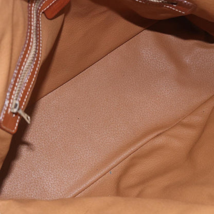 Celine Vintage Macadam Handbag Canvas and Leather, BROWN, CANVAS, Handbag