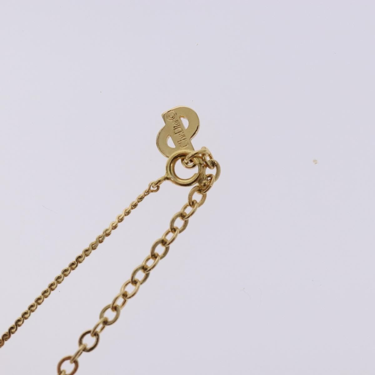 Christian Dior CD Pendant Necklace Gold-plated, GOLD, METAL, Necklace