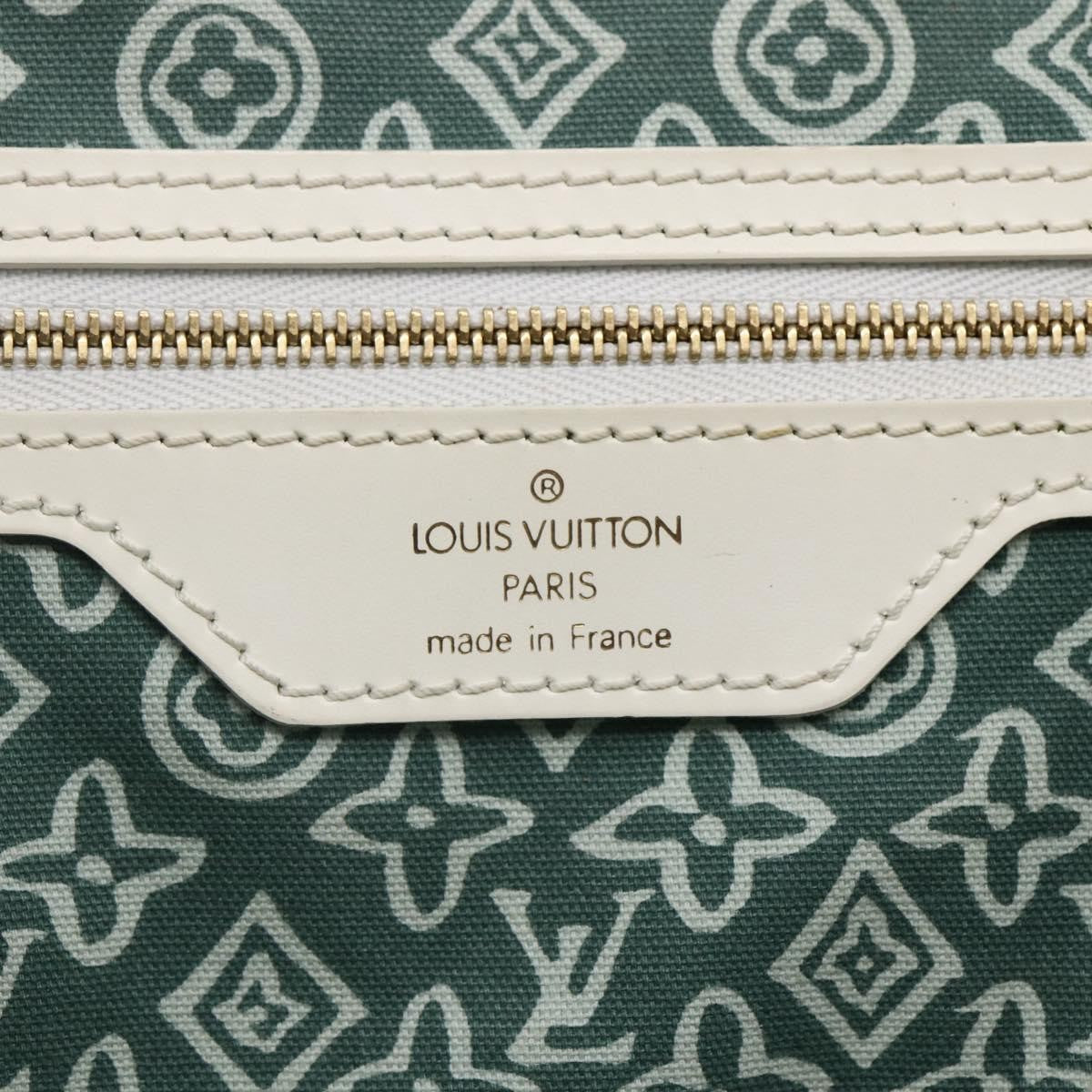 Louis Vuitton Tahitienne Cabas Canvas, GREEN, CANVAS, Tote bag