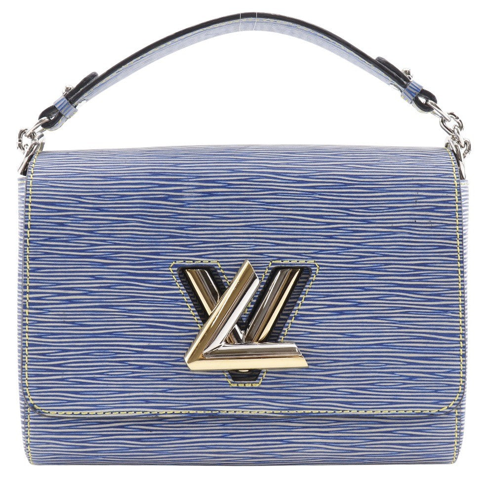 Louis Vuitton Twist Handbag Epi Leather, BLUE, LEATHER, Shoulder bag