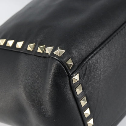 Valentino Garavani Rockstud Tote Soft Leather, BLACK, LEATHER, Tote bag