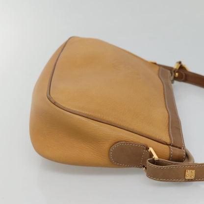 Loewe Anagram Shoulder Bag Leather, YELLOW, LEATHER, Shoulder bag