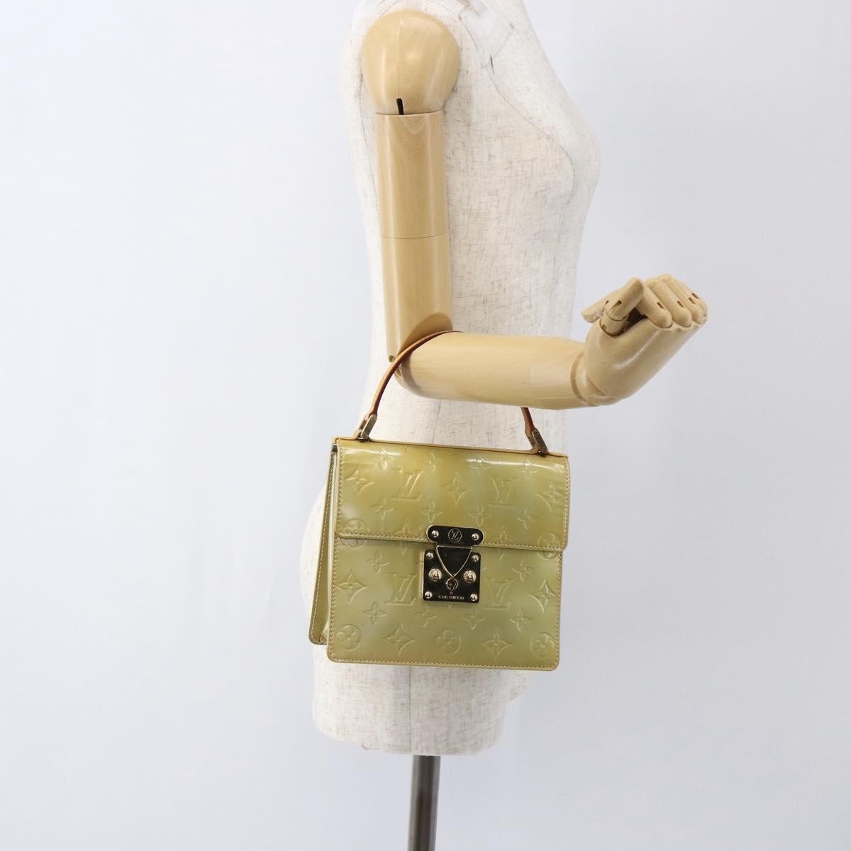 Louis Vuitton Spring Street NM Handbag Patent leather, GRAY, PATENT_LEATHER, Handbag