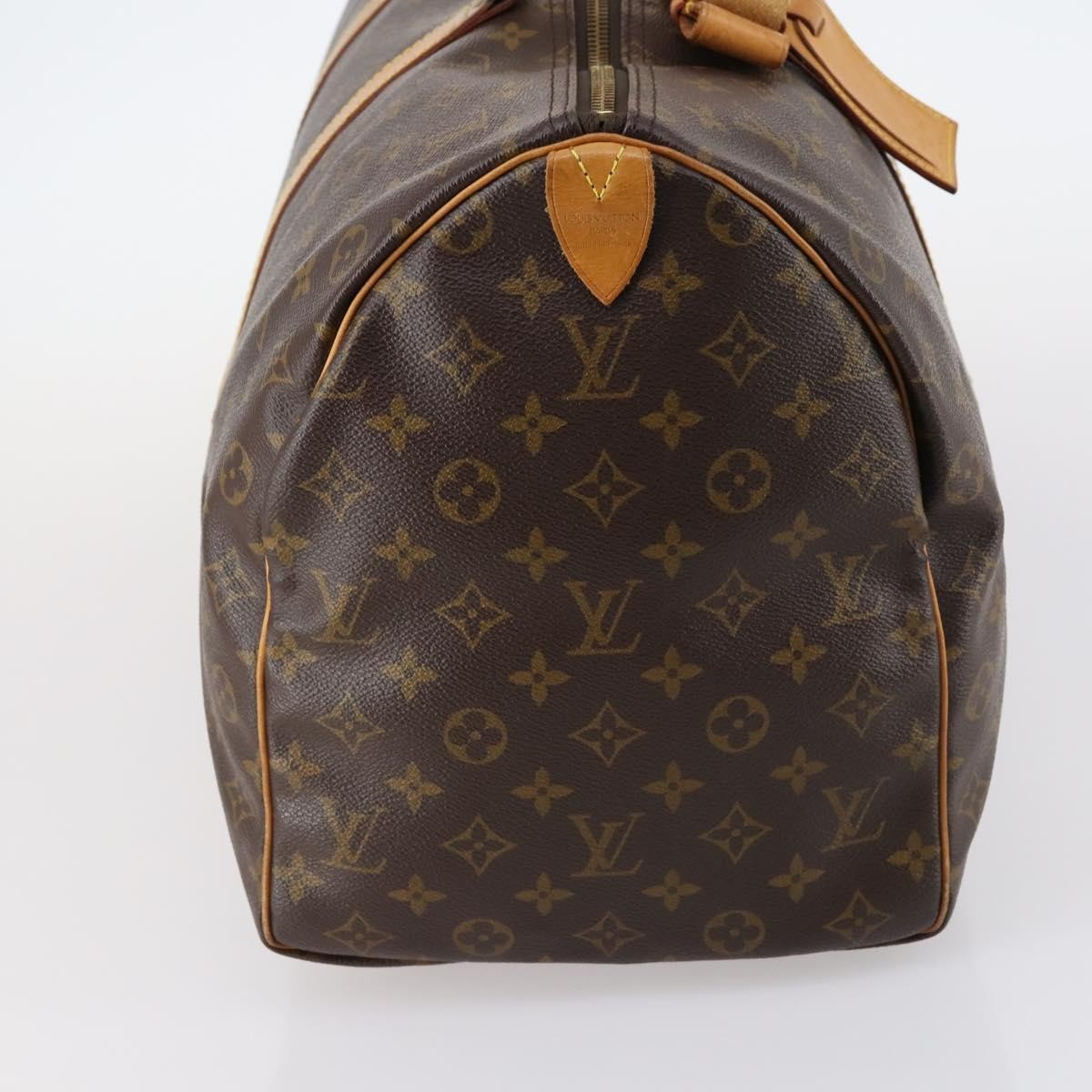 Louis Vuitton Keepall Bag Monogram Canvas, BROWN, CANVAS, Travel bag