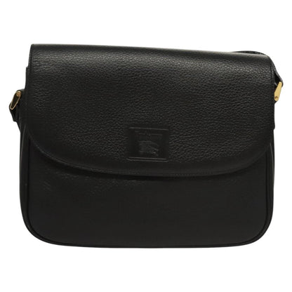 Burberry Vintage Shoulder Bag Leather, BLACK, LEATHER, Shoulder bag