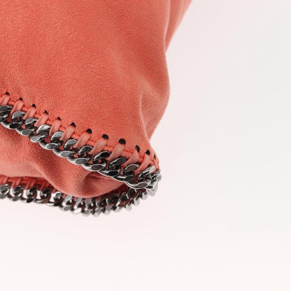 Stella McCartney Falabella Fold Over Crossbody Bag Suede, ORANGE, SUEDE, Crossbody bag