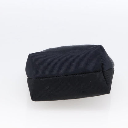 Celine Marin Wristlet Pouch Canvas with Leather, NAVY, NYLON, Clutche & pouche