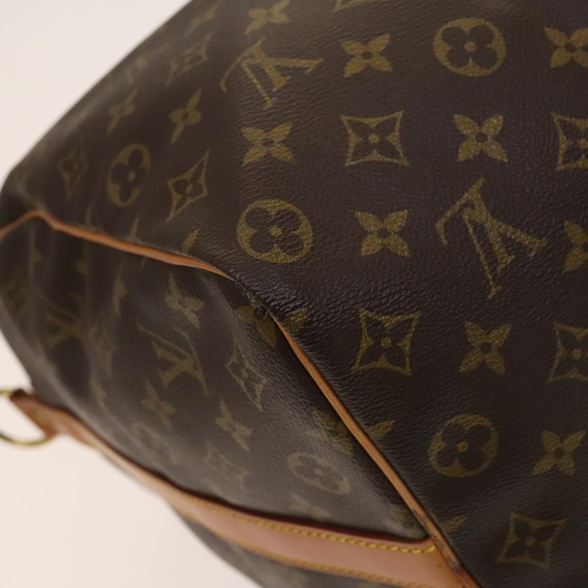 Louis Vuitton Keepall Bag Monogram Canvas, BROWN, CANVAS, Travel bag