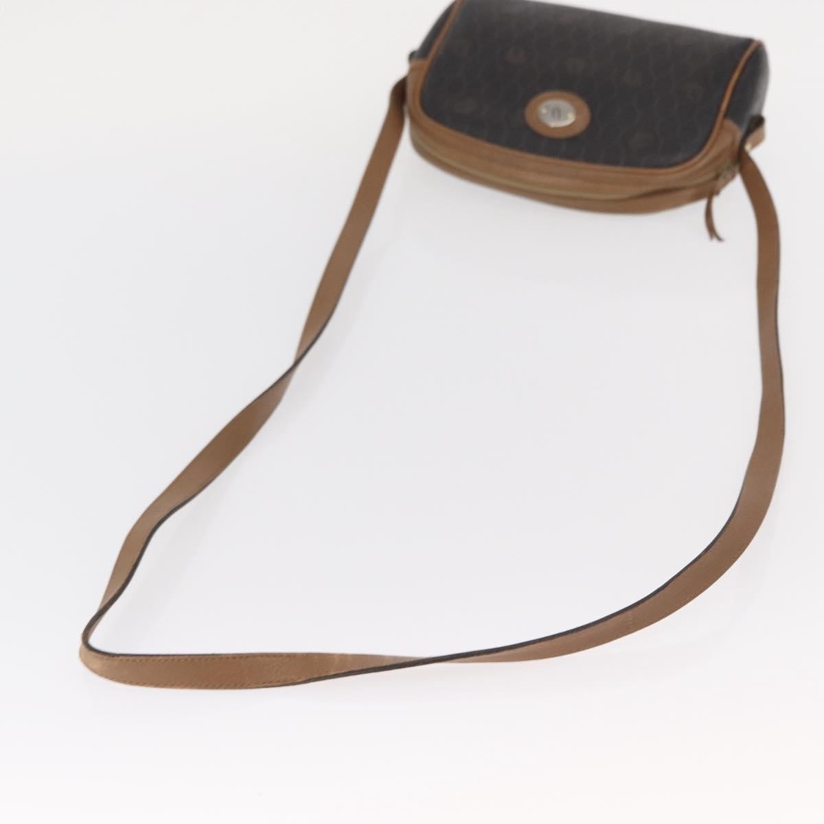 Christian Dior Vintage Honeycomb Shoulder Bag Canvas and Leather, BLACK, CANVAS, Shoulder bag
