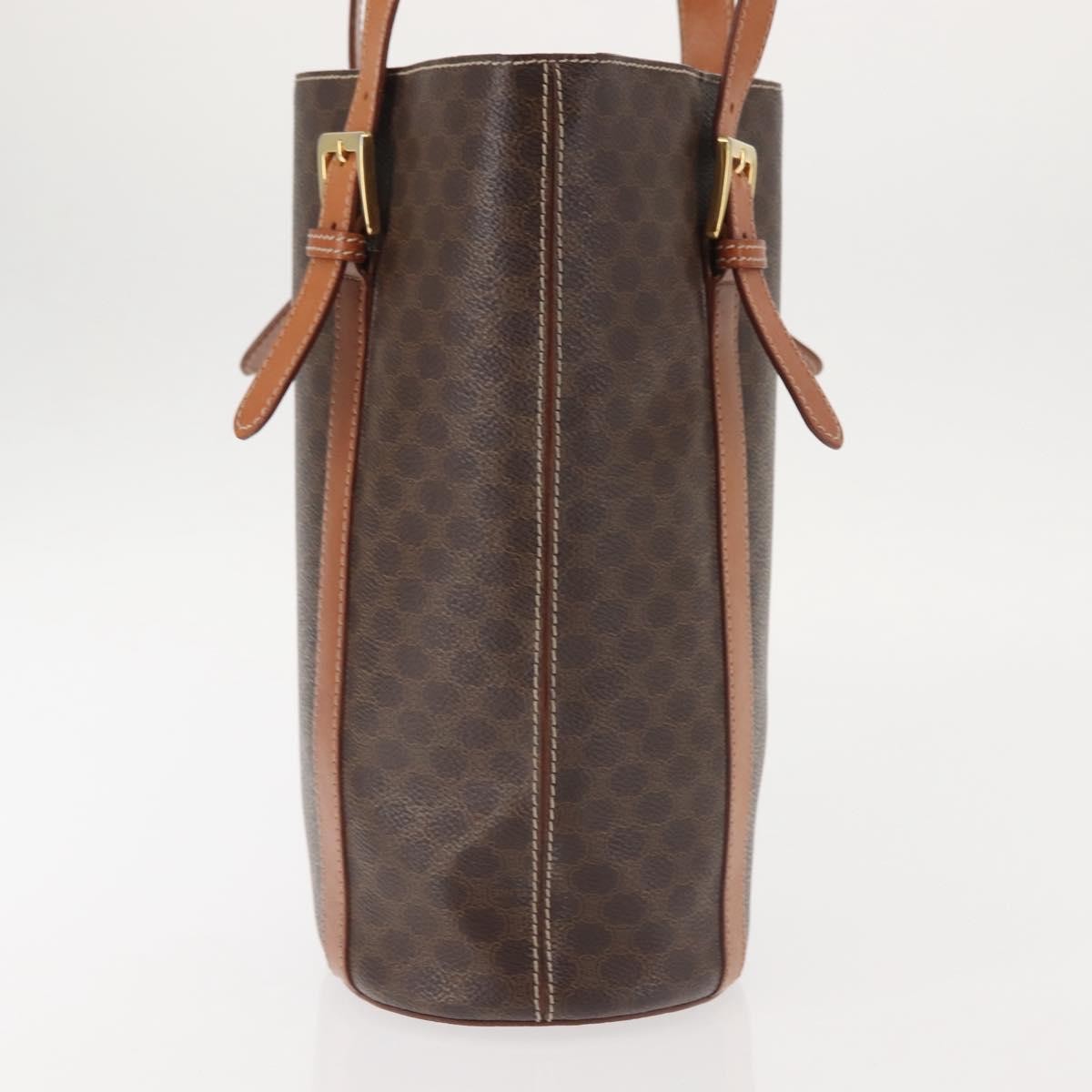 Celine Bucket Bag Triomphe Coated Canvas, BROWN, CANVAS, Tote bag