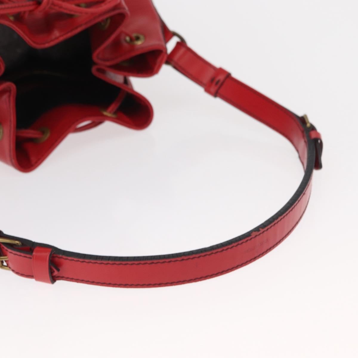 Louis Vuitton Petit Noe NM Handbag Epi Leather, RED, LEATHER, Shoulder bag