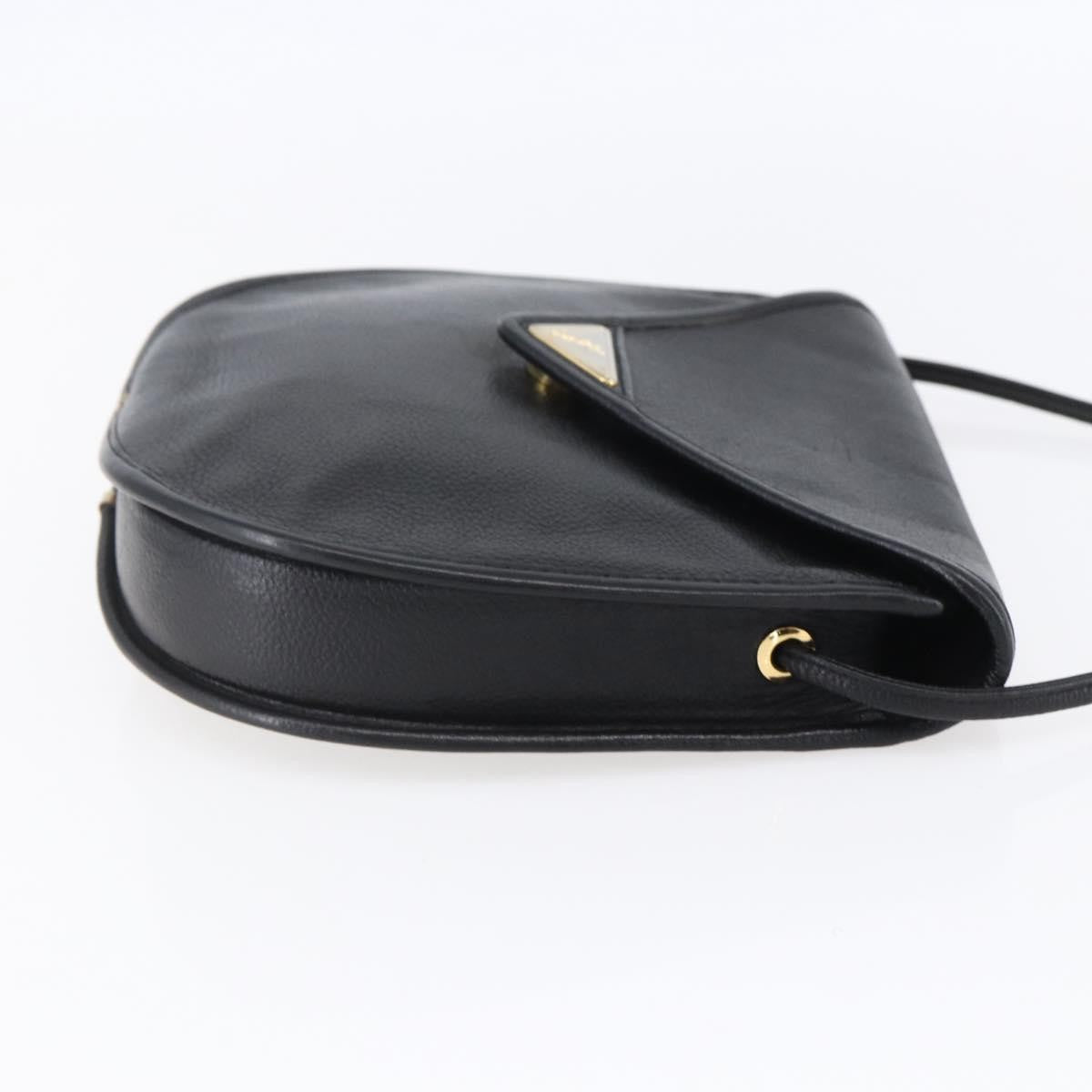 Saint Laurent Vintage Shoulder Bag Leather, BLACK, LEATHER, Shoulder bag