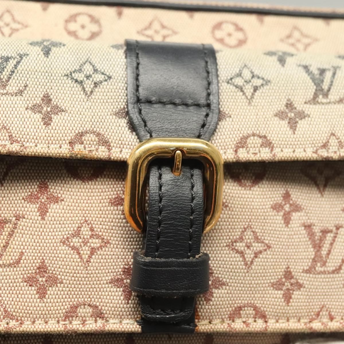 Louis Vuitton Juliette Crossbody Bag Mini Lin, BLUE, CANVAS, Shoulder bag