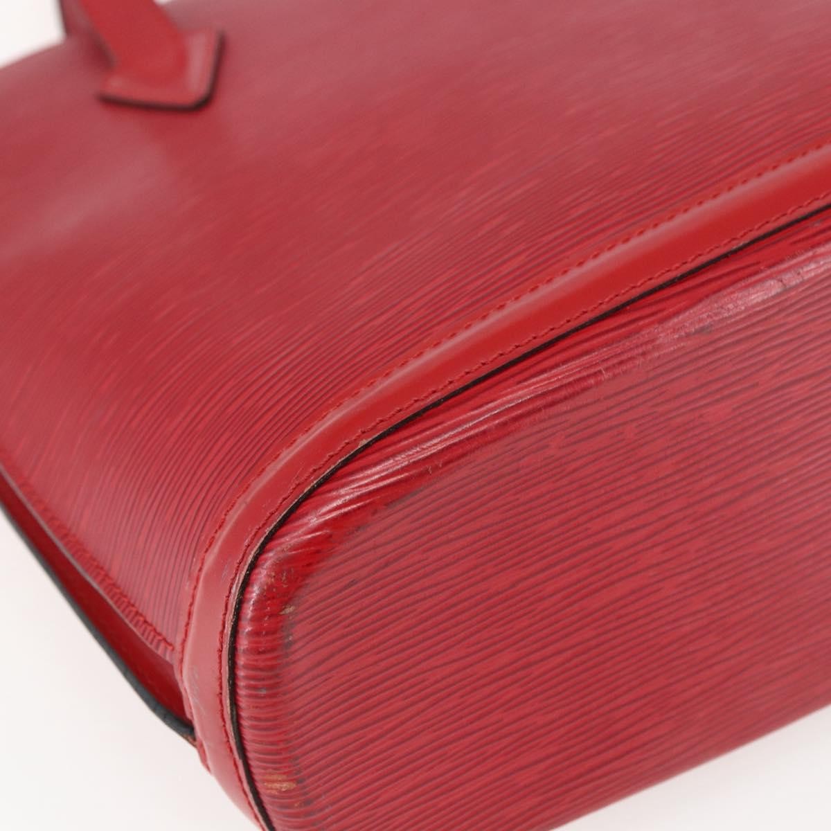 Louis Vuitton Lussac Handbag Epi Leather, RED, LEATHER, Shoulder bag