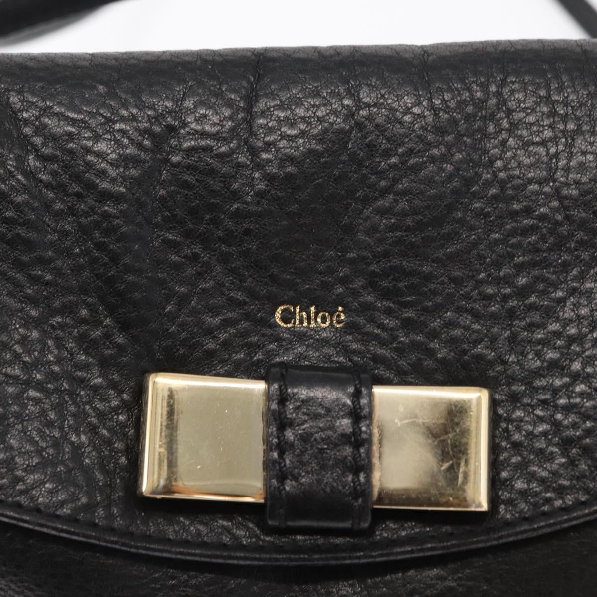 Chloe Lily Shoulder bag Leather, BLACK, LEATHER, Shoulder bag
