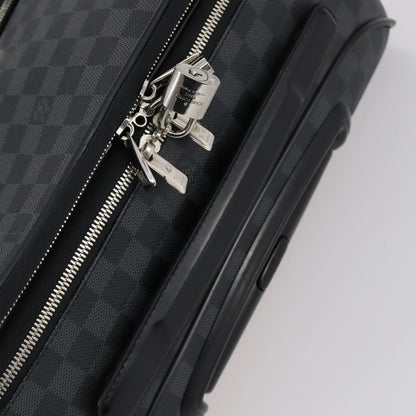 Louis Vuitton Pegase Luggage Damier Graphite, BLACK, CANVAS, Travel bag