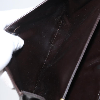 Celine Vintage Shoulder Bag Leather, BROWN, LEATHER, Shoulder bag
