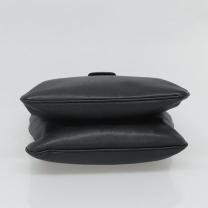 Salvatore Ferragamo Gancini handbag Leather, BLACK, LEATHER, Handbag