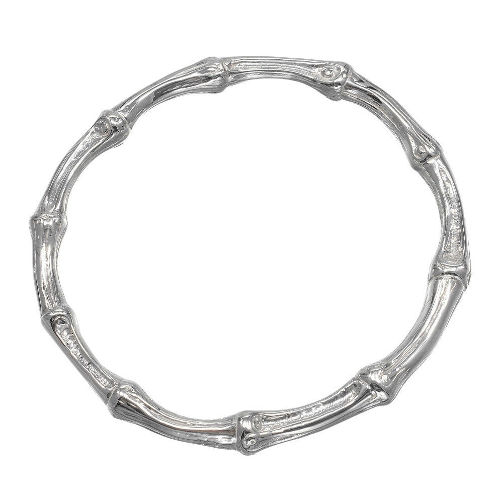 Tiffany & Co. Bamboo Bangle Bracelet Sterling Silver, SILVER, SILVER, Bracelet