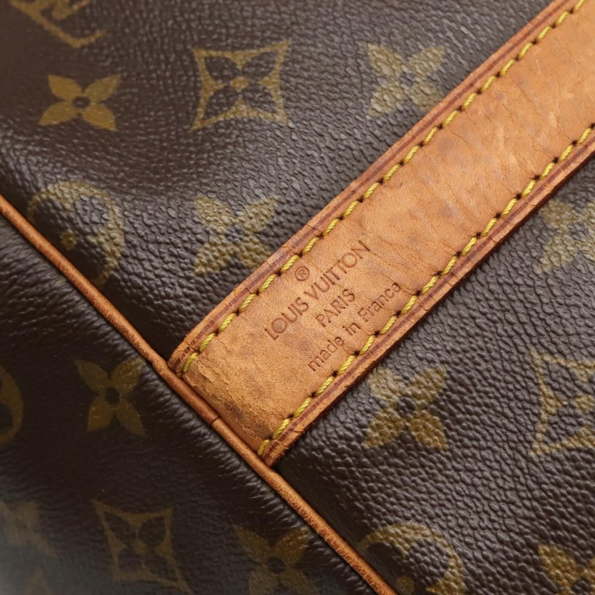 Louis Vuitton Keepall Bandouliere Bag Monogram Canvas, BROWN, CANVAS, Travel bag