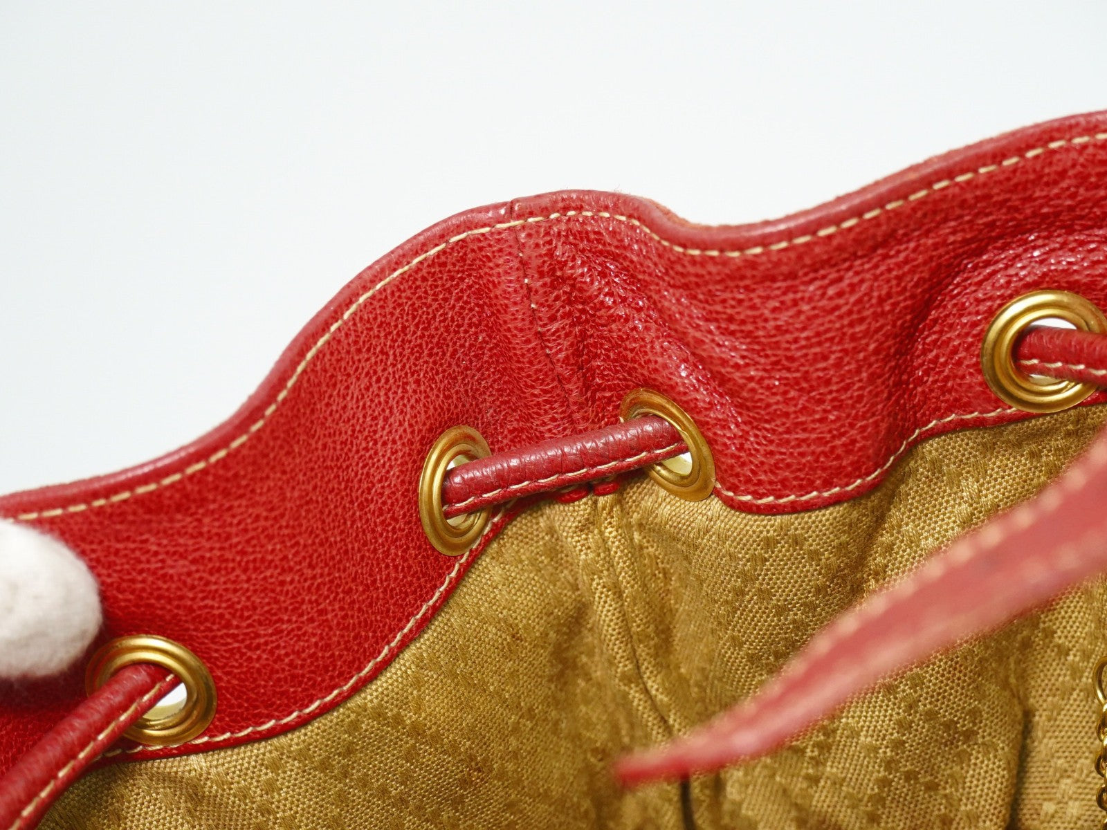 Gucci Vintage Bamboo Backpack Suede, PINK, SUEDE, Backpack