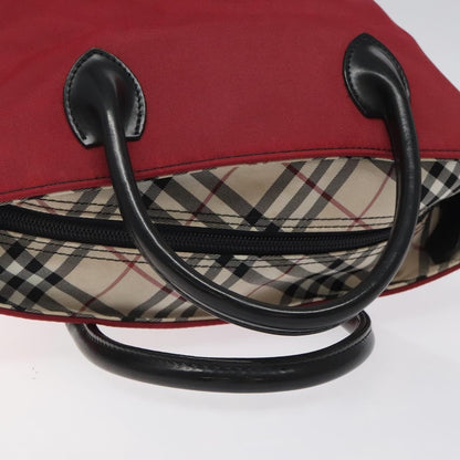 Burberry Nova Check Tote Nylon, RED, NYLON, Tote bag