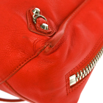 Balenciaga Papier A4 Zip Around Classic Studs Bag Leather, RED, LEATHER, Tote bag