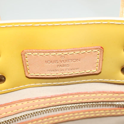 Louis Vuitton Reade Handbag Monogram Vernis, Yellow, Patent Leather, Handbag