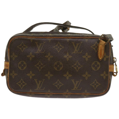 Louis Vuitton Pochette Marly Bandouliere Bag Monogram Canvas, BROWN, CANVAS, Crossbody bag