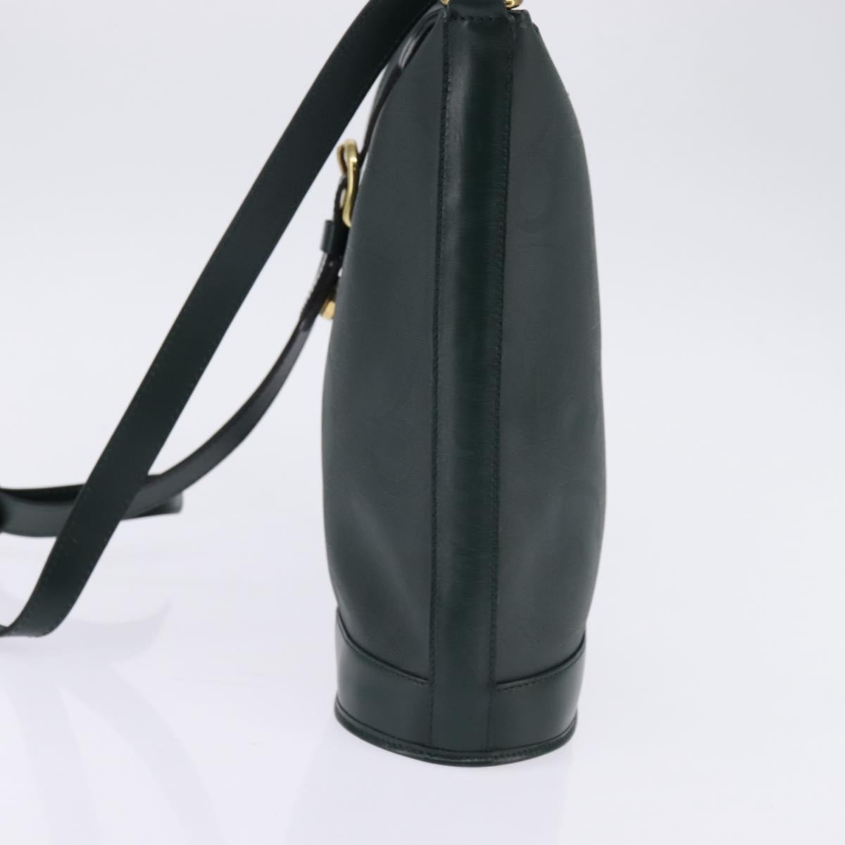Christian Dior Vintage Trotter Crossbody Bag Canvas, GREEN, CANVAS, Shoulder bag