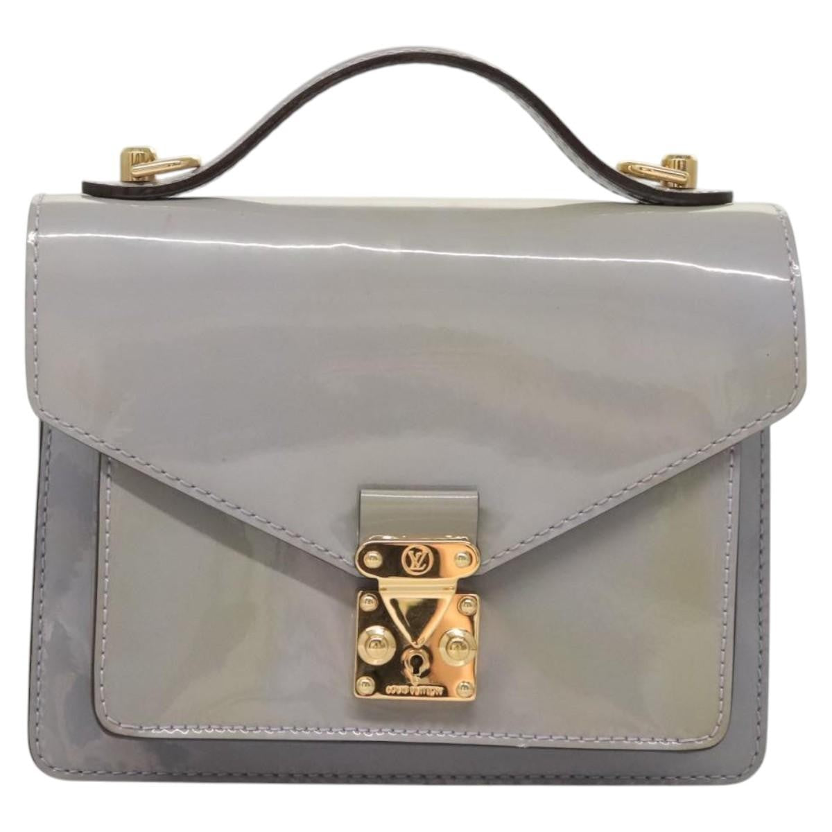 Louis Vuitton Monceau Handbag Vernis, Purple, Patent Leather, Handbag