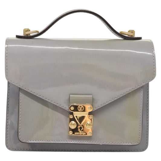 Louis Vuitton Monceau Handbag Vernis, Purple, Patent Leather, Handbag