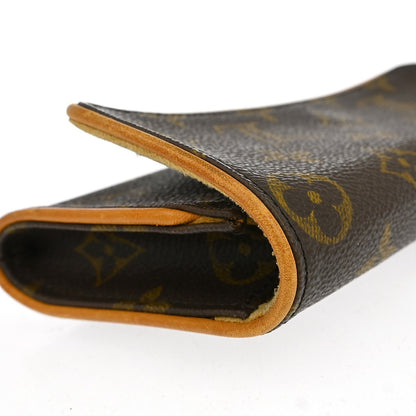 Louis Vuitton Twin Handbag Monogram Canvas, Brown, Canvas, Clutch
