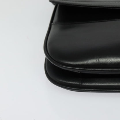Bally Vintage Shoulder Bag Leather, Black, Leather, Shoulder Bag