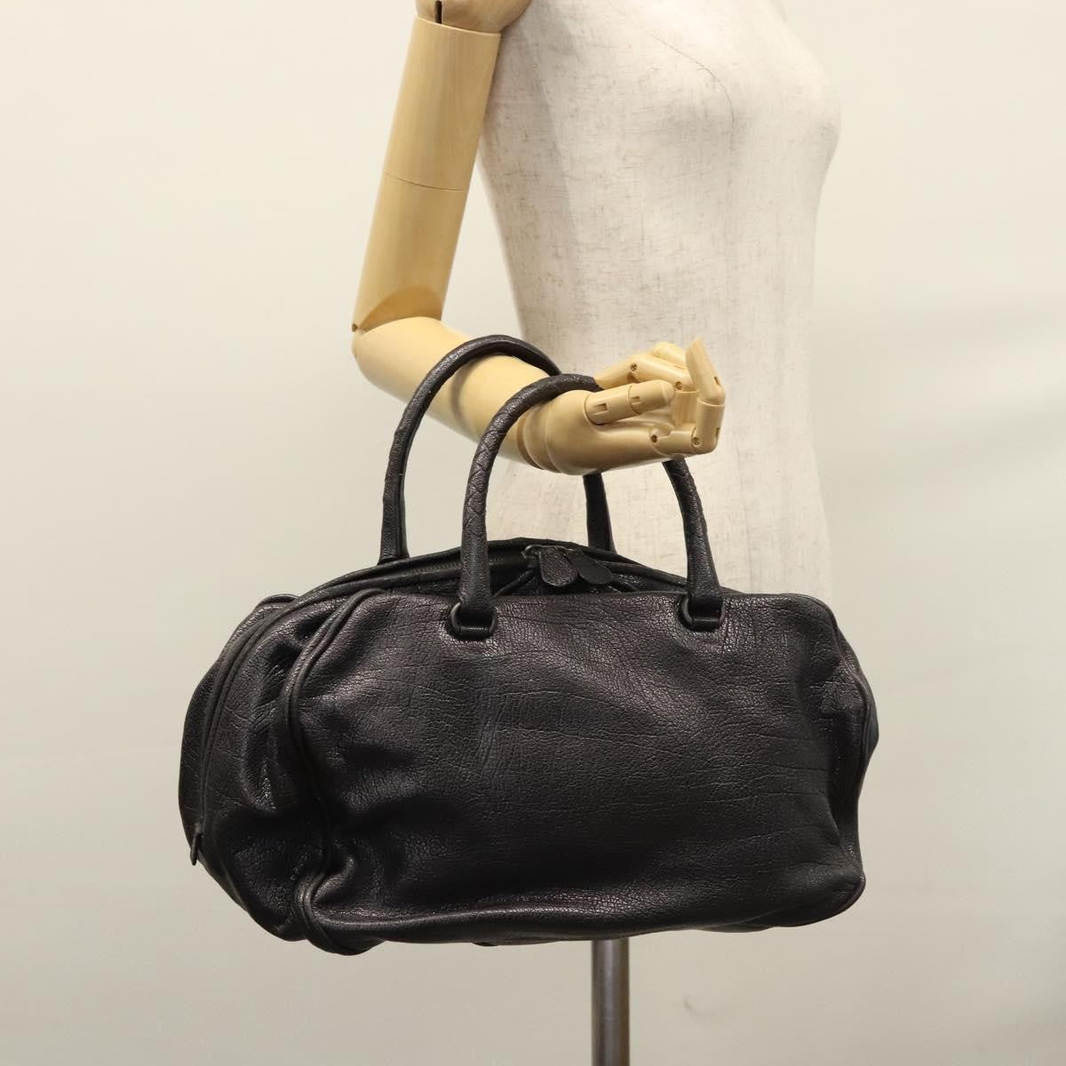 Bottega Veneta Vintage handbag Leather, BLACK, LEATHER, Handbag