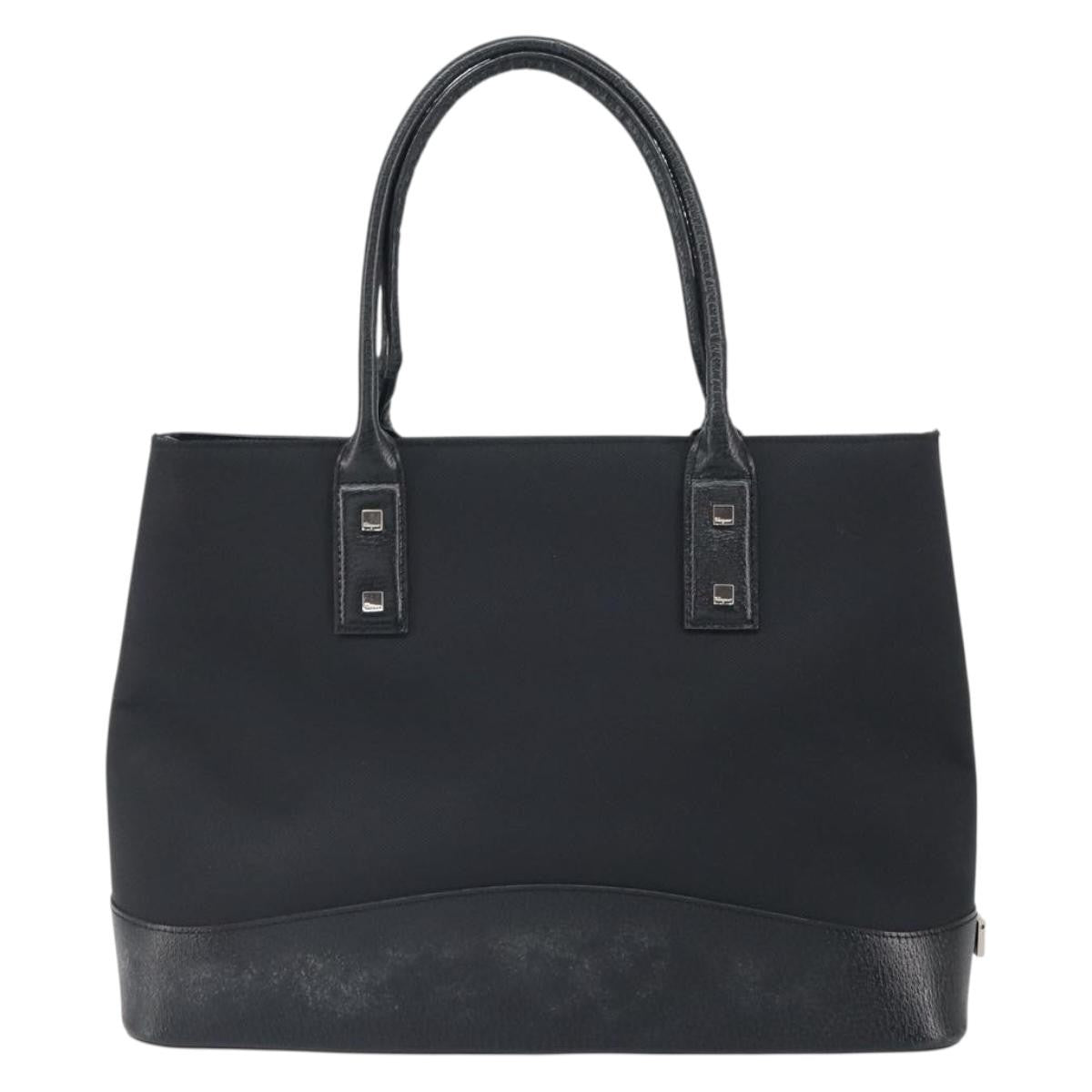 Salvatore Ferragamo Vintage Tote bag Canvas, BLACK, CANVAS, Tote bag