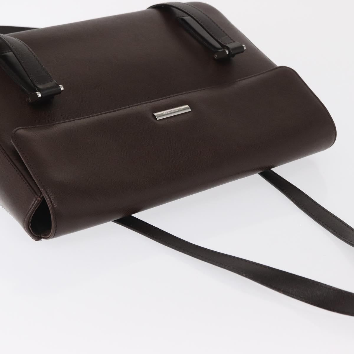 Burberry Vintage Handbag Leather, BROWN, LEATHER, Handbag