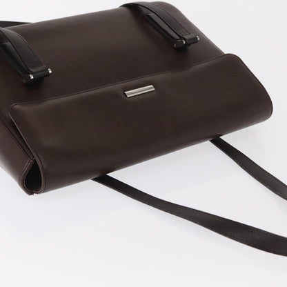 Burberry Vintage Handbag Leather, BROWN, LEATHER, Handbag