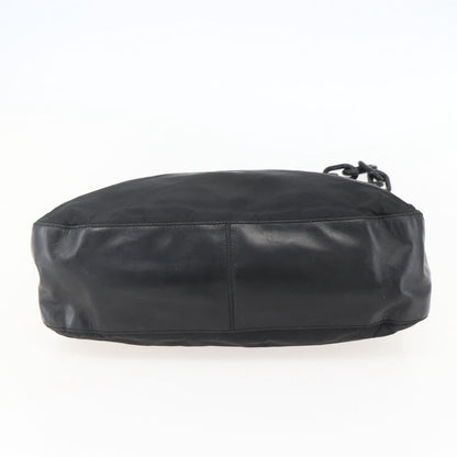 Prada Chain Shoulder Bag Tessuto, BLACK, NYLON, Shoulder bag