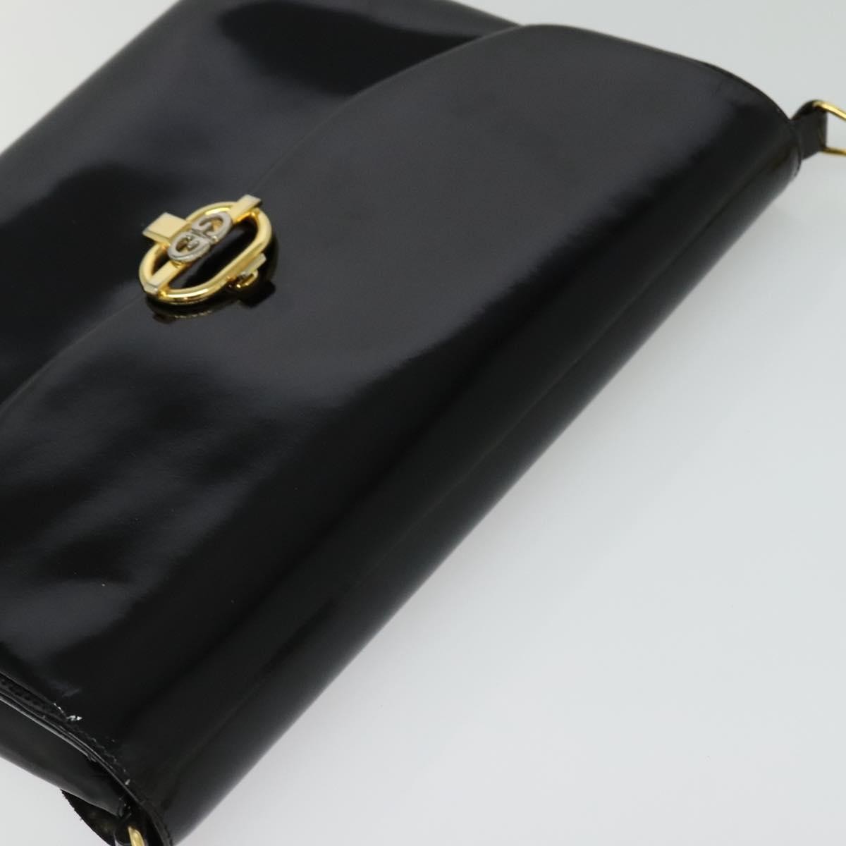 Gucci Vintage Shoulder Bag Patent leather, BLACK, PATENT_LEATHER, Shoulder bag