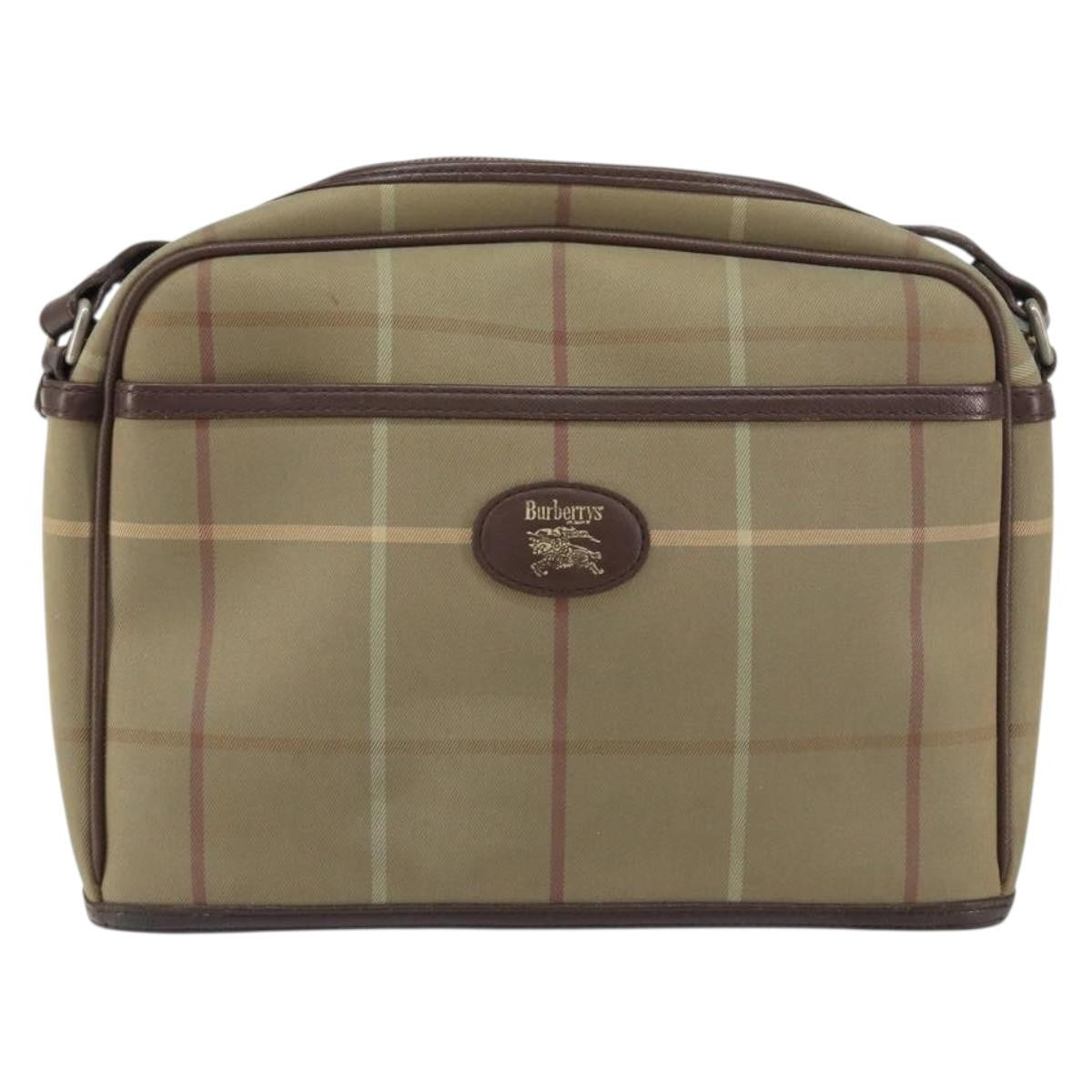 Burberry Nova check Shoulder bag Canvas, BEIGE, CANVAS, Shoulder bag