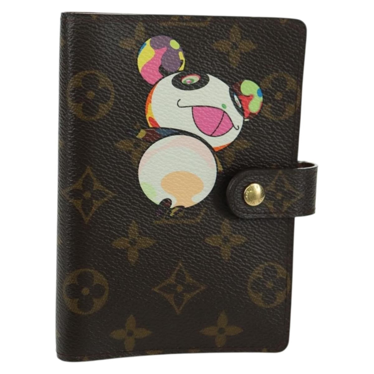 Louis Vuitton Agenda Cover Monogram Panda, Brown, Canvas, Wallet