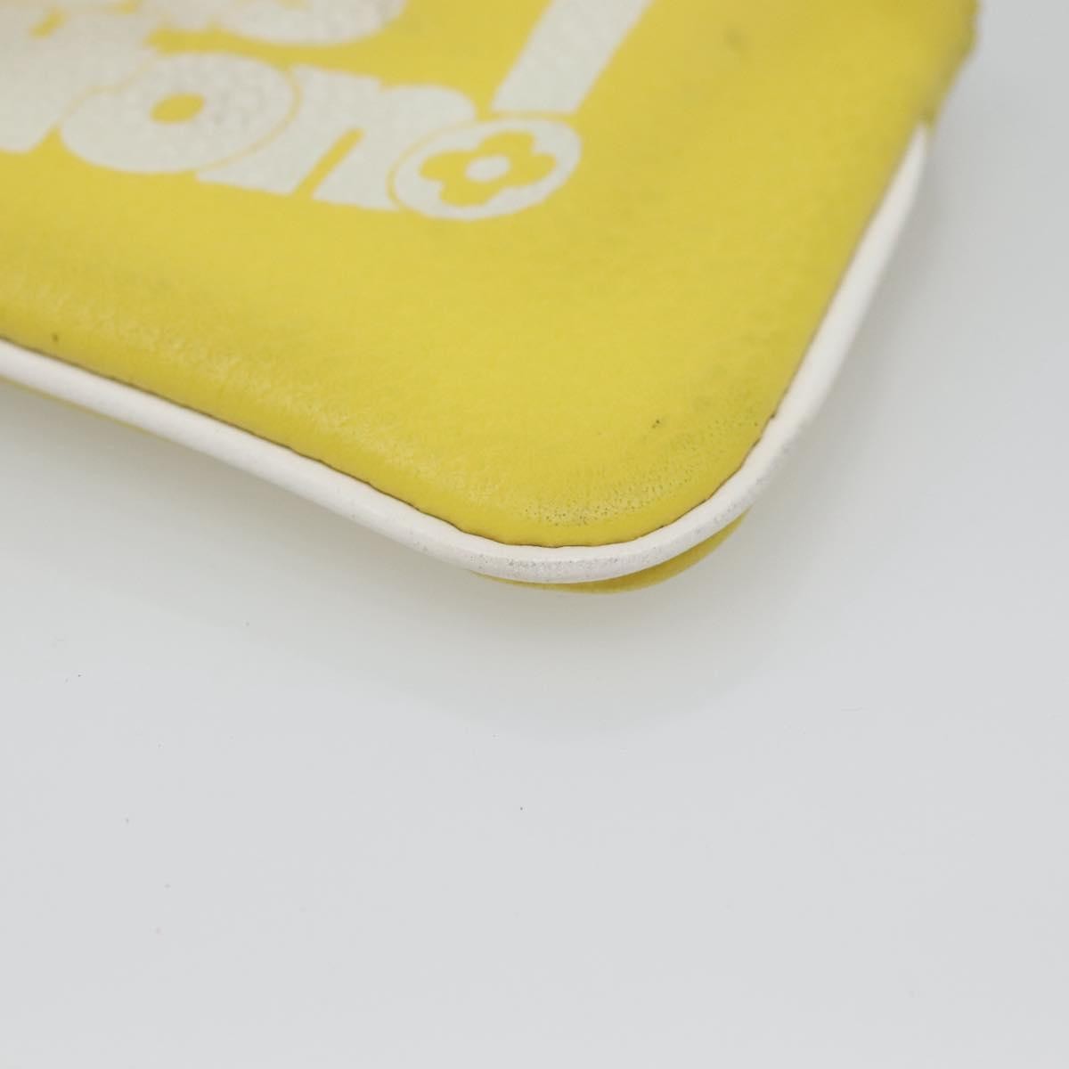 Louis Vuitton Pochette Clés Everyday LV leather, YELLOW, LEATHER, Wallets